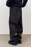 Cinch-back Wide Denim