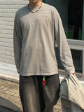 Pigment Slim Line Stripe Long Sleeve