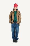 Glow High-Neck Suede Jacket