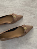 Bold Ribbon Stiletto Flat Shoes
