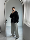 Pleat Wide Sweat Pants