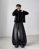 Seagull Stitch Wide Denim