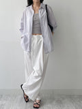 Aswell Back Slit Loose Fit Shirt