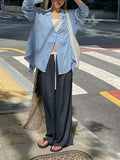 Page Backslit Loose Fit Shirt