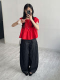 647 Suspender Selvedge Balloon Fit Denim Pants