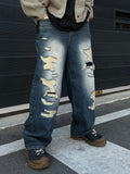 Vintage Scratch Balloon Denim