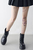Hell Butterfly Tattoo Stockings