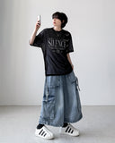 Hito Strap Bermuda Denim