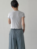 [SET] Stitch Denim Vest Pants Set