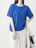 Summer Linen Short Sleeve T-shirt
