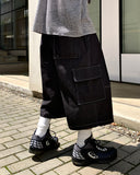 [Belt Loop] Cargo Pocket Denim Bermuda Pants