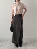 Scone Unbalanced Wrap Wide Slacks