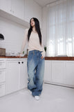 balloon hip wide jeans