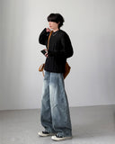 Frost Curve Wide Denim