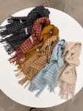 Wool check muffler