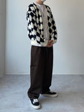 Pleat Pure Brown Denim