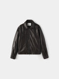 Fear Curved Leather Jacket
