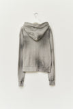 Tank Fading Waffled Zip Hoodie