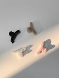 Mink fur hairpin