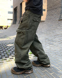 Drock Biker Dyeing Cargo Pants