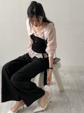 Launer Pocket Two-Tuck Wide Slacks