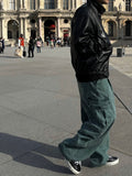 Tune denim wide pants