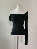 Gateni shirring unbal top