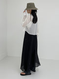 See-Through Sleeveless Long One Piece