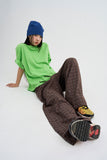 Window check pajama pants