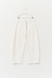 Button-fly Curved Pants