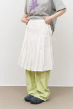 (W) Has Pleats Wrap Skirt