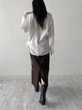 [Setup Available] Monet Tweed H-Line Long Skirt