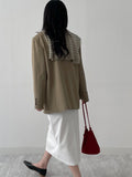 Timber Unbalanced Loose Fit Single Jacket