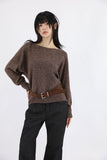 Boca One-Shoulder Belt Set Knit
