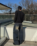 Waffle Henley Neck Long Sleeve