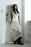 Lace layered skirt