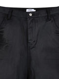 WAX COATED BIKER PANTS