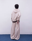 Rubber Stitch Hood Zip-Up