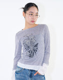 Rene flower long sleeve