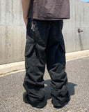 Round Cargo Pocket Dyeing Pants