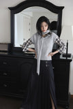 Muffler half soft knit