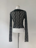 Ener Lace Frill Cardigan