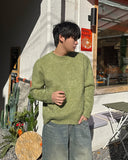 Leun Round Mohair Knit