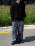 Two Button Warmer Hood Knit