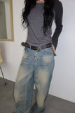 Back Pocket Washing Denim