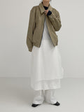 [unisex] Cut suede overfit blouson