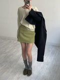 Nubuck Suede Mini Skirt