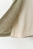 (W) Tie Linen Layered Top