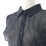Picon See-Through Wrinkle Shirt