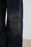 Devil Wide Pin-Tuck Denim